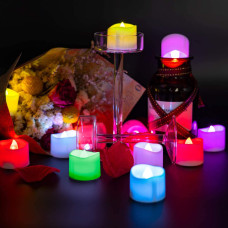 1PC FESTIVAL DECORATIVE - LED TEALIGHT CANDLES | BATTERY OPERATED CANDLE IDEAL FOR PARTY.