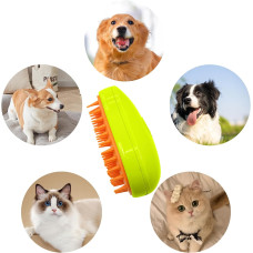 3 In1 Cat Steamy Brush, Self Cleaning Steam Cat Brush Cat Steamer Brush for Massage Cat Grooming Brush Pet Hair Removal Comb for Cat and Dog, for Removing Tangled and Loose Hair