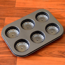 6 slot Non-Stick Muffins Cupcake Pancake Baking Molds