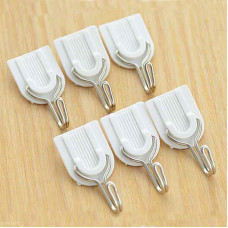 Adhesive Sticker ABS Plastic Hook Towel Hanger for Kitchen / Bathroom