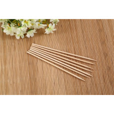 Camping Wooden Color Bamboo BBQ Skewers Barbecue Shish Kabob Sticks Fruit Kebab Meat Party Fountain Bamboo BBQ Sticks Skewers Wooden (30cm)