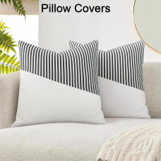 Decorative Pillow Covers Cushion Cases Soft Cotton (26 × 26 Inch / 1 Pair / 2 Pc)