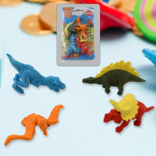 Dinosaur Shape Erasers Animal Erasers (4 Pcs Set)