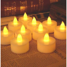 Festival Decorative - LED Tealight Candles | Battery Operated Candle Ideal for Party, Wedding, Birthday, Gifts (12pc) (White)