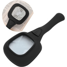 Handheld Magnifying Glass 6 LED Illuminated Lighted Magnifier for Seniors Reading, Soldering, Inspection, Coins, Jewelry, Exploring