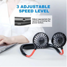 Hands-Free Wearable Neckband Fan