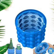 Magic Silicone Ice Cube Maker Space Saving Kitchen Ice Bucket Summer Beach.