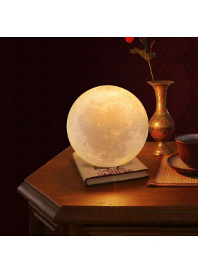 Moon Lamp3D Printing LED Night Light Moon Light with Stand, Warm & Cool, USB Rechargeable for Kid Lover Birthday Day Gift