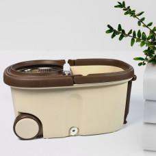 Mop with Bucket For Floor Cleaning With Steel Spin  / Mop for Floor Cleaning  /  Floor Cleaner Mop  /  Spin Mop  /  Magic Mop  /  Mop Stick  /  Spin Mop Set with Bucket