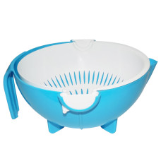 Multi-Functional Washing Fruits and Vegetables Bowl & Strainer with Handle
