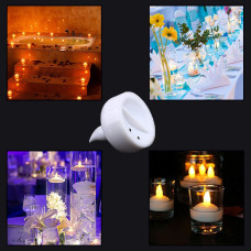 Set of 12 Flameless Floating Candles Battery Operated Tea Lights Tealight Candle - Decorative, Wedding.