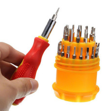 (SET OF 4PC) SCREWDRIVER SET, STEEL 31 IN 1 WITH 30 SCREWDRIVER BITS, PROFESSIONAL MAGNETIC DRIVER SET