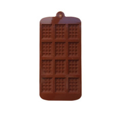 Silicone Mini Choco Bar Mould - 12 Cavity