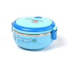 Single Layer Doraemon Steel Lunch Box High Quality Premium Lunch Box  For Office & School Use