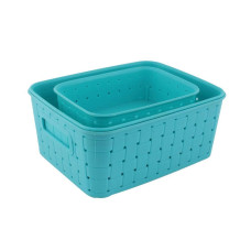 Smart Baskets for Storage(Set of 3) Sky Blue