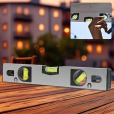 Spirit Level Carpenter's Level Magnetic Carpenter's Level  Overhead Viewing Slot for Levelling, Furniture & Construction