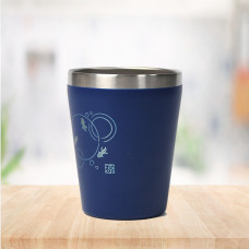 Stainless Steel Drinking Glass for Water, Milk Tea Coffee Lassi Glass Tumbler  Premium Blue Glass