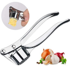 Stainless Steel Garlic Press Crusher ,Crusher ,Squeezer ,Masher ,and Lemon Juicer