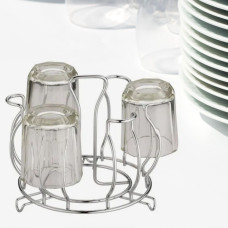 Stainless Steel Glass Holder Glass Hanging Organizer for Kitchen Bars Pubs (MOQ :- 2 Pc)