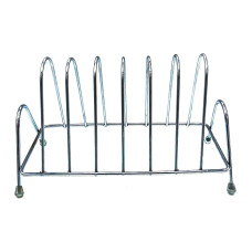 Stainless Steel Square Plate Rack Stand Holder for Kitchen