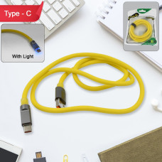 Type C data cable Fast Charging With Light (1 Mtr. / 1 Pc)