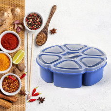 Unique Design Multipurpose Masala  /  Spice Box Container Spice Box For Kitchen , Masala Container , ( Plastic 7 Section )