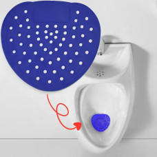 URINAL SCREEN DEODORIZER, SCENTED URINAL SCREEN LASTING FRAGRANCE SILICONE CLEAN DESCALING ( 1 pc )