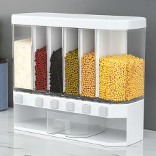 Wall-Mounted Cereals Dispenser Press Grain Storage Tank